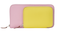 Nouveau To Go Wallet, Leather, Pink/Yellow, X (2016), MIF, S, 3*